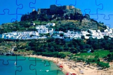 Lindos Rhodes jigsaw puzzle