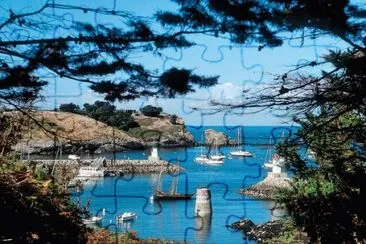 voiles et mer bleue jigsaw puzzle