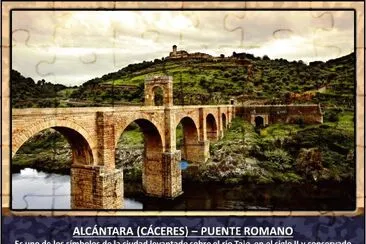 פאזל של ALCÃNTARA (CÃCERES) â€“ PUENTE ROMANO