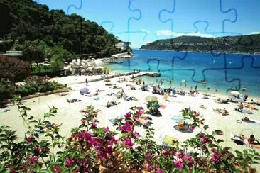 plage sur la riviera jigsaw puzzle