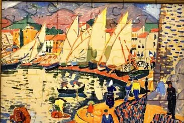 Derain Collioure bateaux au port