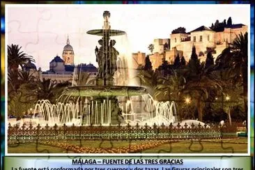 MÃLAGA â€“ FUENTE DE LAS TRES GRACIAS