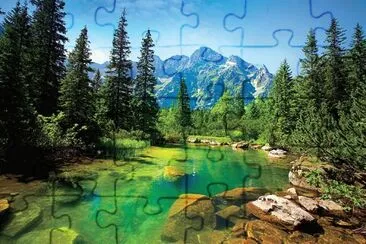 ruisseau montagnard en Slovaquie jigsaw puzzle