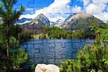 lac de montagne slovaque jigsaw puzzle