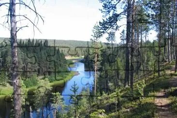 פאזל של riviÃ¨re et forÃªt Finlande