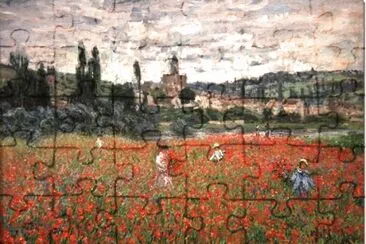 פאזל של Monet coquelicots