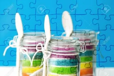 Jars Collor Cakes