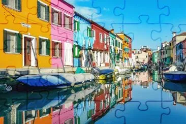 Burano Italie reflets