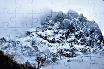 MontaÃ±a nevada en los Andes peruanos. jigsaw puzzle