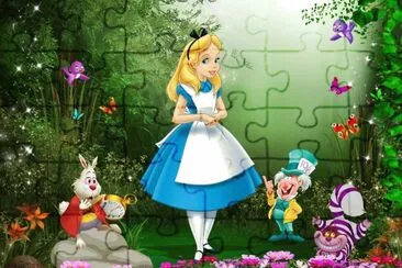 Cartoon jigsaw puzzle