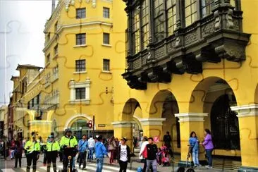 פאזל של CÃ©ntrica calle peatonal en Lima, PerÃº.