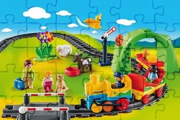 Train jigsaw puzzle