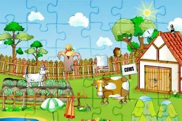 Cartoon jigsaw puzzle