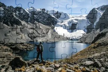 lac dans les Andes jigsaw puzzle