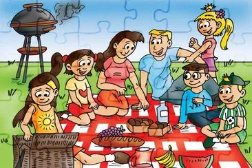 cartoon jigsaw puzzle