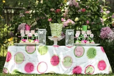 Pretty Garden Food Table