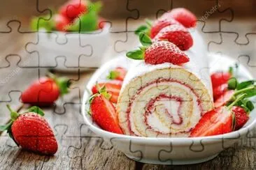 Strawberry Roll Cake