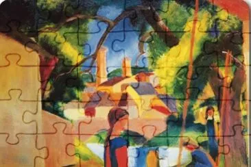 פאזל של Macke enfants Ã  la foire