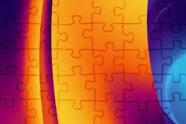 Orange jigsaw puzzle