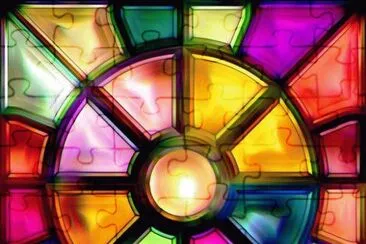 Colorful jigsaw puzzle