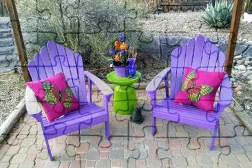 Purple Summer Patio Chairs