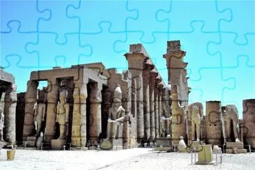 La antigua Tebas, Egipto. jigsaw puzzle