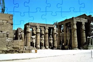 La antigua Tebas, Egipto. jigsaw puzzle