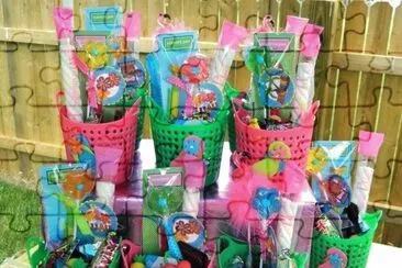 Pool Party Favor Baskets