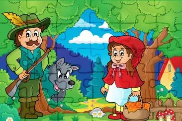 Cartoon jigsaw puzzle