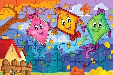 Cartoon jigsaw puzzle