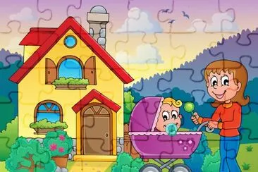 Cartoon jigsaw puzzle