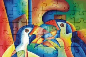 Abstract jigsaw puzzle