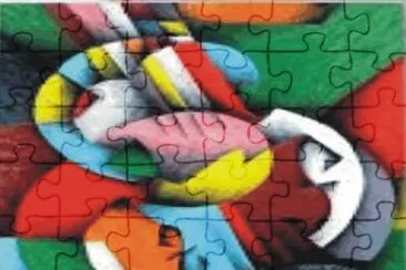 Abstract jigsaw puzzle