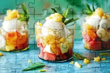 Ice Cream Fruits Salad