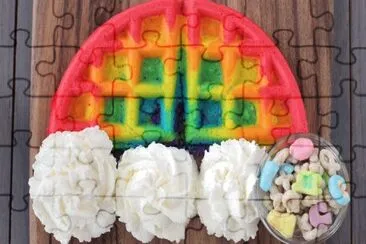 Rainbow Waffle