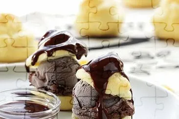 Choco Ice Cream Choux