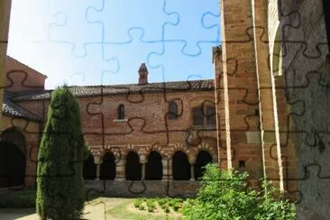 chiostro abbazia di Vezzolano jigsaw puzzle