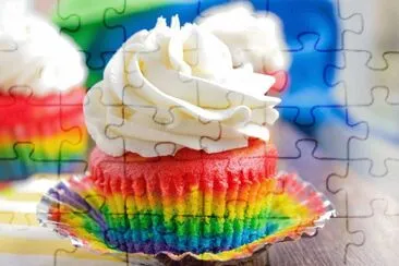 Rainbow Cupcake