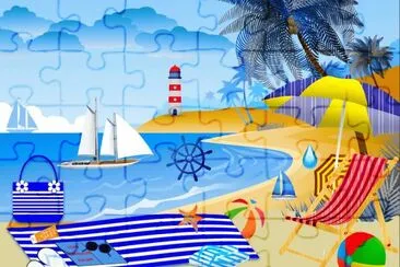 Compo plage jigsaw puzzle