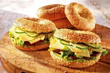 Avocado Cheese Bagel