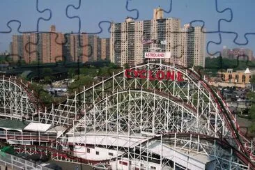 Cyclone Roller Coaster jigsaw puzzle