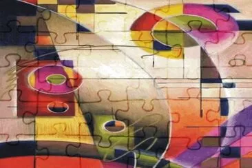 Abstract jigsaw puzzle