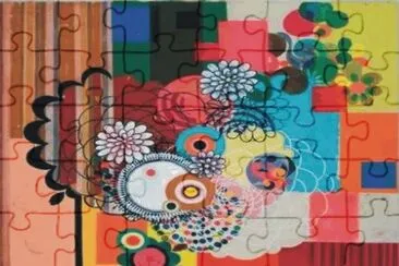 Abstract jigsaw puzzle