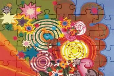 Abstract jigsaw puzzle