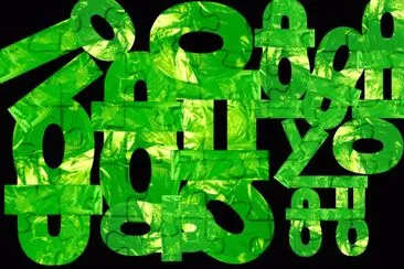 Vert et noir jigsaw puzzle