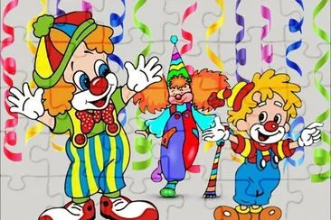 פאזל של Gentils clowns