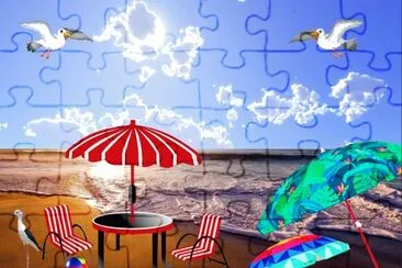 Compo plage jigsaw puzzle