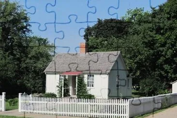 Herbert Hoover birthplace cottage jigsaw puzzle