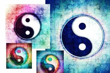 Ying Yang jigsaw puzzle