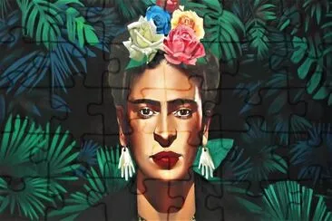 Mural de Frida Kahlo en Playa del Carmen. jigsaw puzzle